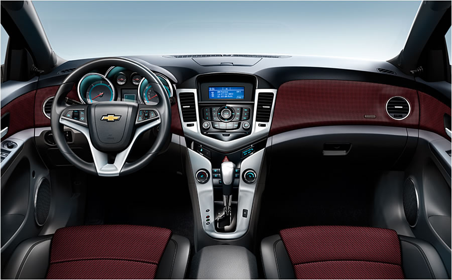 Cruze also has available finishing touches: leather seat appointments or 