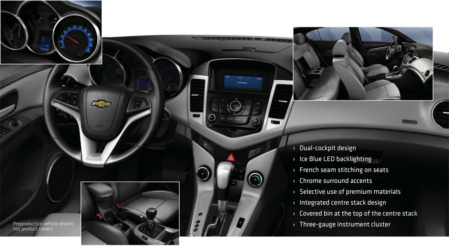 Chevrolet Cruze Interior - Comparing Steering Wheel Shifter Seating and Gauges